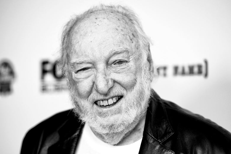 A black-and-white photo of Russ Solomon.